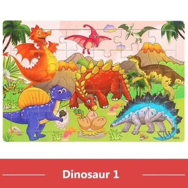 3D Cartoon Animal Puzzle,Baby Toys,