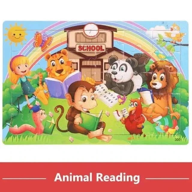 3D Cartoon Animal Puzzle,Baby Toys,