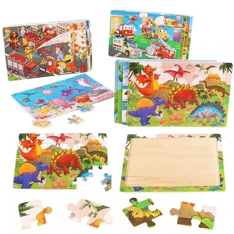 3D Cartoon Animal Puzzle,Baby Toys,