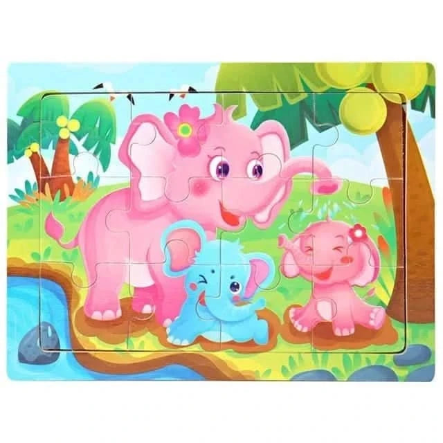 3D Cartoon Animal Puzzle,Baby Toys,