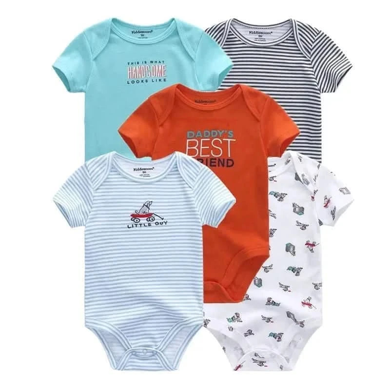 5 Pcs/Lot - Baby Boy/Girl Bodysuits,Baby/Children Clothes,Baby Bodysuits, Baby Clothes