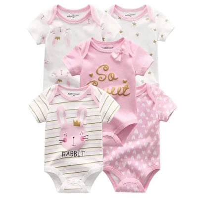 5 Pcs/Lot - Baby Boy/Girl Bodysuits - Baby Care Shop