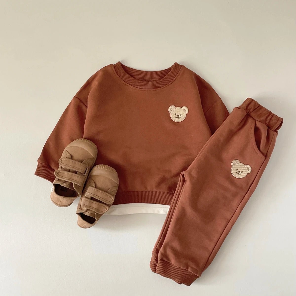 Autumn Bear Newborn Set: Top Coat and Pants (0 - 12M) - Baby Care Shop