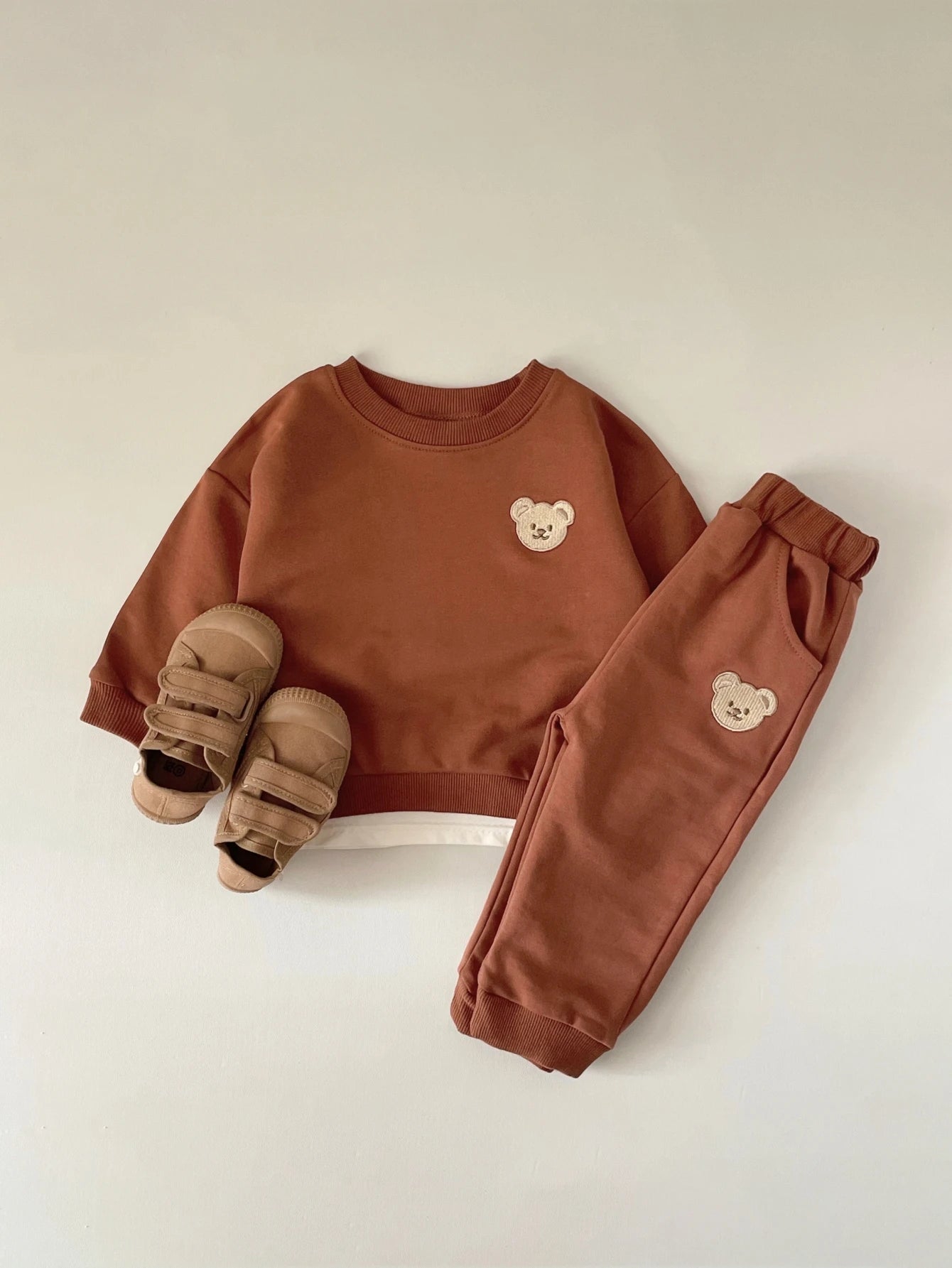 Autumn Bear Newborn Set: Top Coat and Pants (0 - 12M) - Baby Care Shop