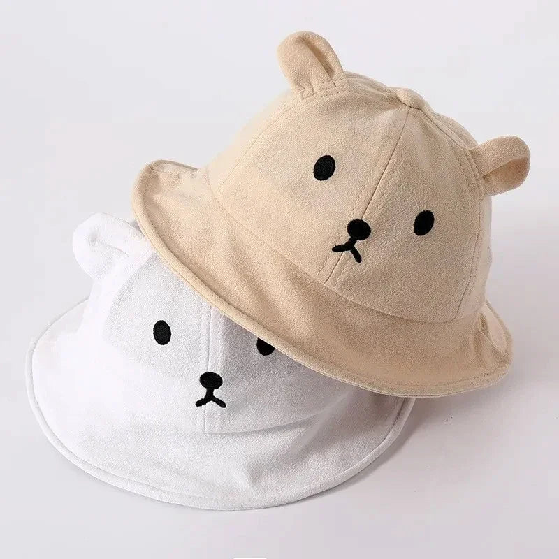 Bear Ears Cotton Bucket Hat (Baby/Kids) - Baby Care Shop