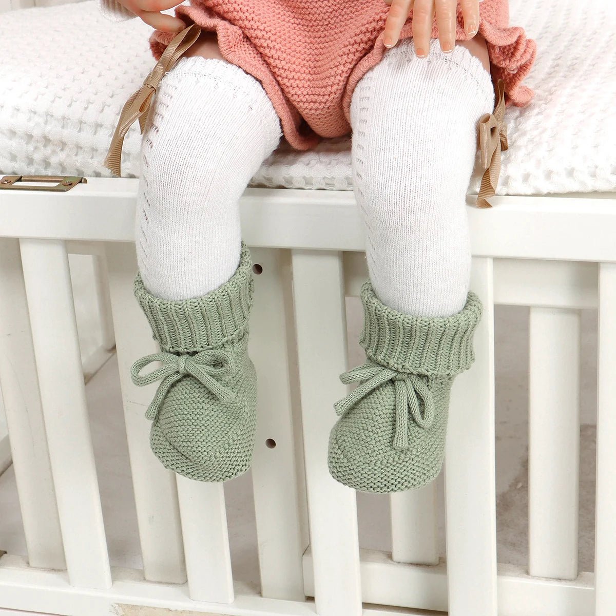 Breathable Anti - slip Knitted Booties (0 - 18M) - Baby Care Shop