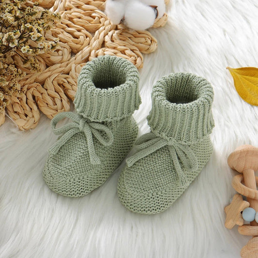 Breathable Anti - slip Knitted Booties (0 - 18M) - Baby Care Shop