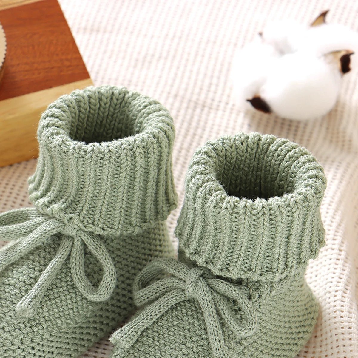 Breathable Anti - slip Knitted Booties (0 - 18M) - Baby Care Shop