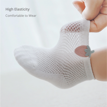 Breathable Mesh Baby Socks (3 Pairs) - Baby Care Shop