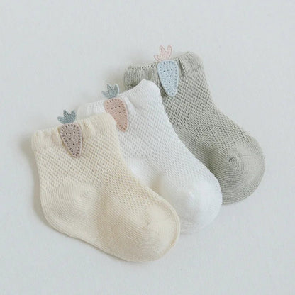 Breathable Mesh Baby Socks (3 Pairs) - Baby Care Shop