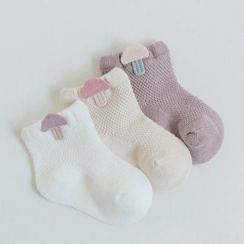 Breathable Mesh Baby Socks (3 Pairs) - Baby Care Shop