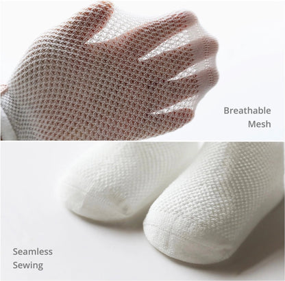 Breathable Mesh Baby Socks (3 Pairs) - Baby Care Shop