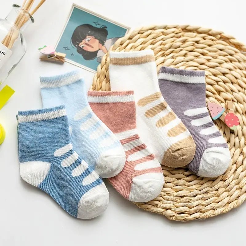 Cartoon Animal Baby Socks (5 Pairs) - Baby Care Shop