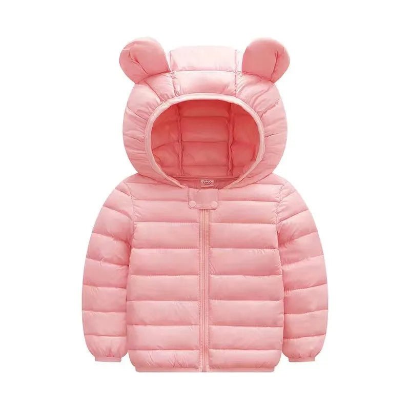 Cartoon Dinosaur Hooded Down Jacket (Children) - Baby Care Shop