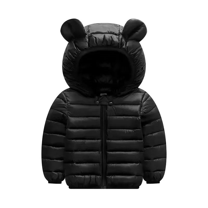 Cartoon Dinosaur Hooded Down Jacket (Children) - Baby Care Shop