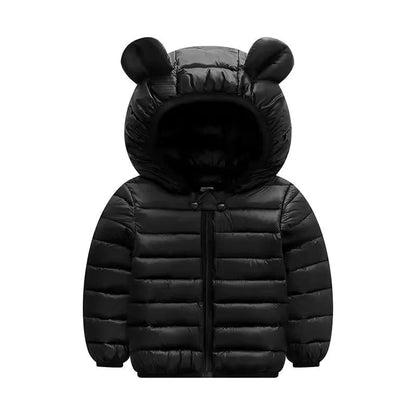 Cartoon Dinosaur Hooded Down Jacket (Children) - Baby Care Shop