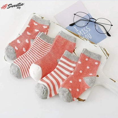 Cotton Animal Design Baby Socks (5 Pairs) - Baby Care Shop