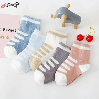 Cotton Animal Design Baby Socks (5 Pairs) - Baby Care Shop