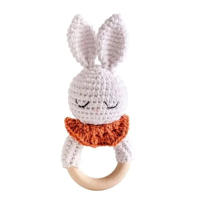 Crochet Bear Rattle Toy - Baby Care Shop