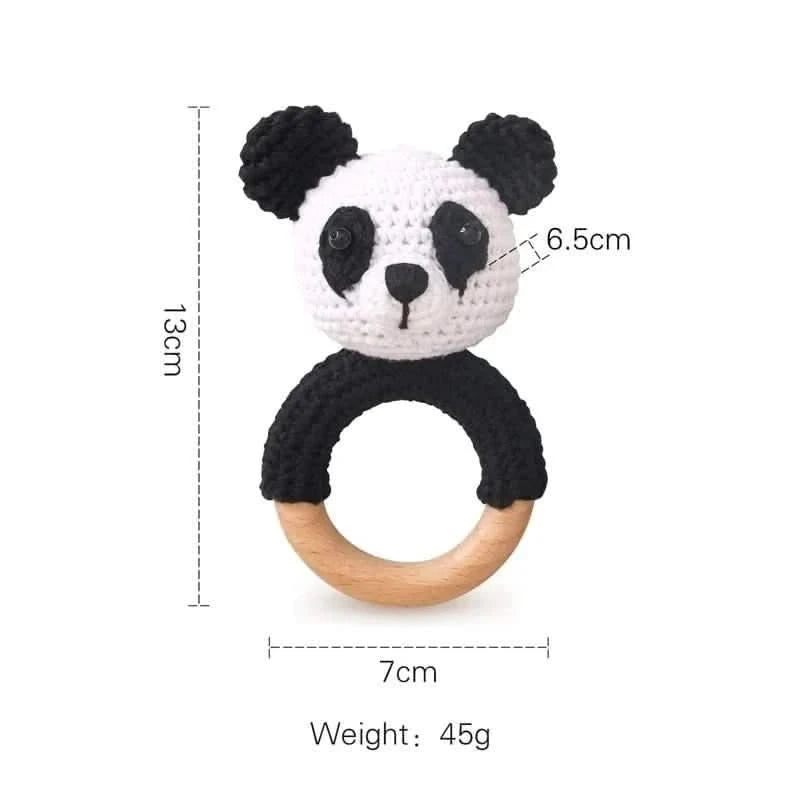 Crochet Bear Rattle Toy - Baby Care Shop