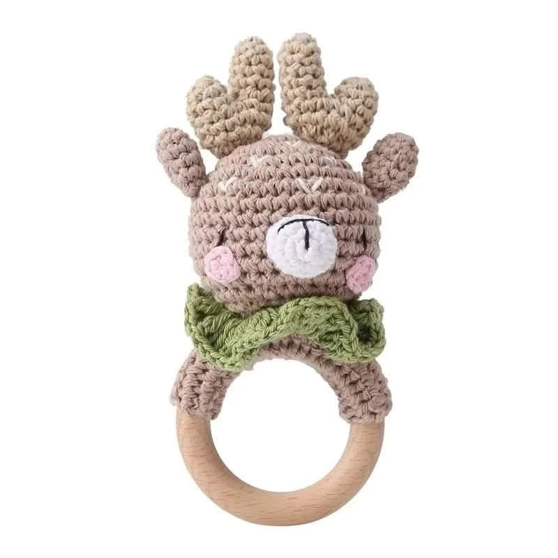 Crochet Bear Rattle Toy - Baby Care Shop