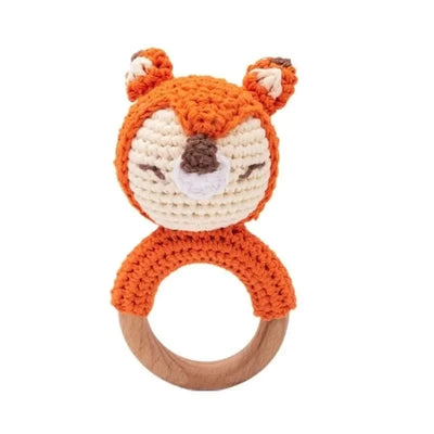 Crochet Bear Rattle Toy - Baby Care Shop