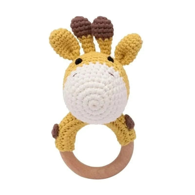 Crochet Bear Rattle Toy - Baby Care Shop