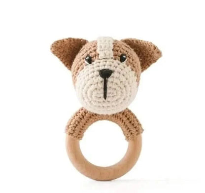 Crochet Bear Rattle Toy - Baby Care Shop