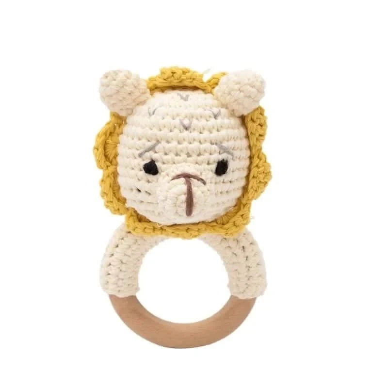 Crochet Bear Rattle Toy - Baby Care Shop