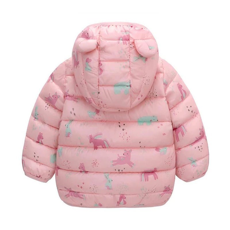 Dinosaur Hooded Down Jacket (1 - 5 Years) - Baby Care Shop