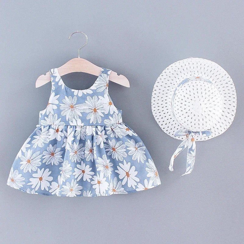 Floral Princess Dress with Bow (0 - 3 Years) - Baby Care Shop