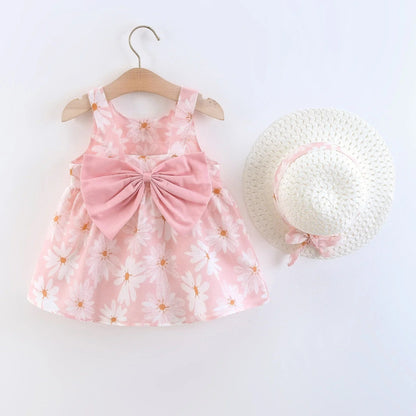 Floral Princess Dress with Bow (0 - 3 Years) - Baby Care Shop