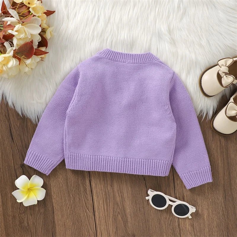 Flower Knitted Baby Cardigan (2023) - Baby Care Shop