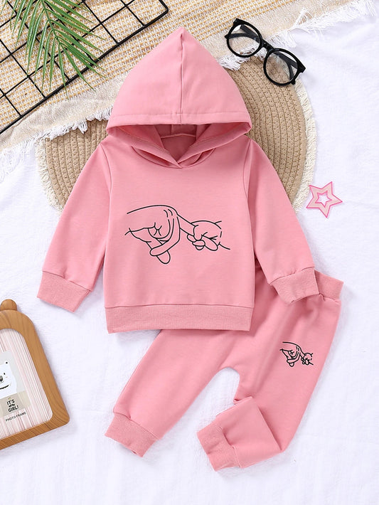 Hand In Hand Hoodie & Pants Set (Infant) - Baby Care Shop