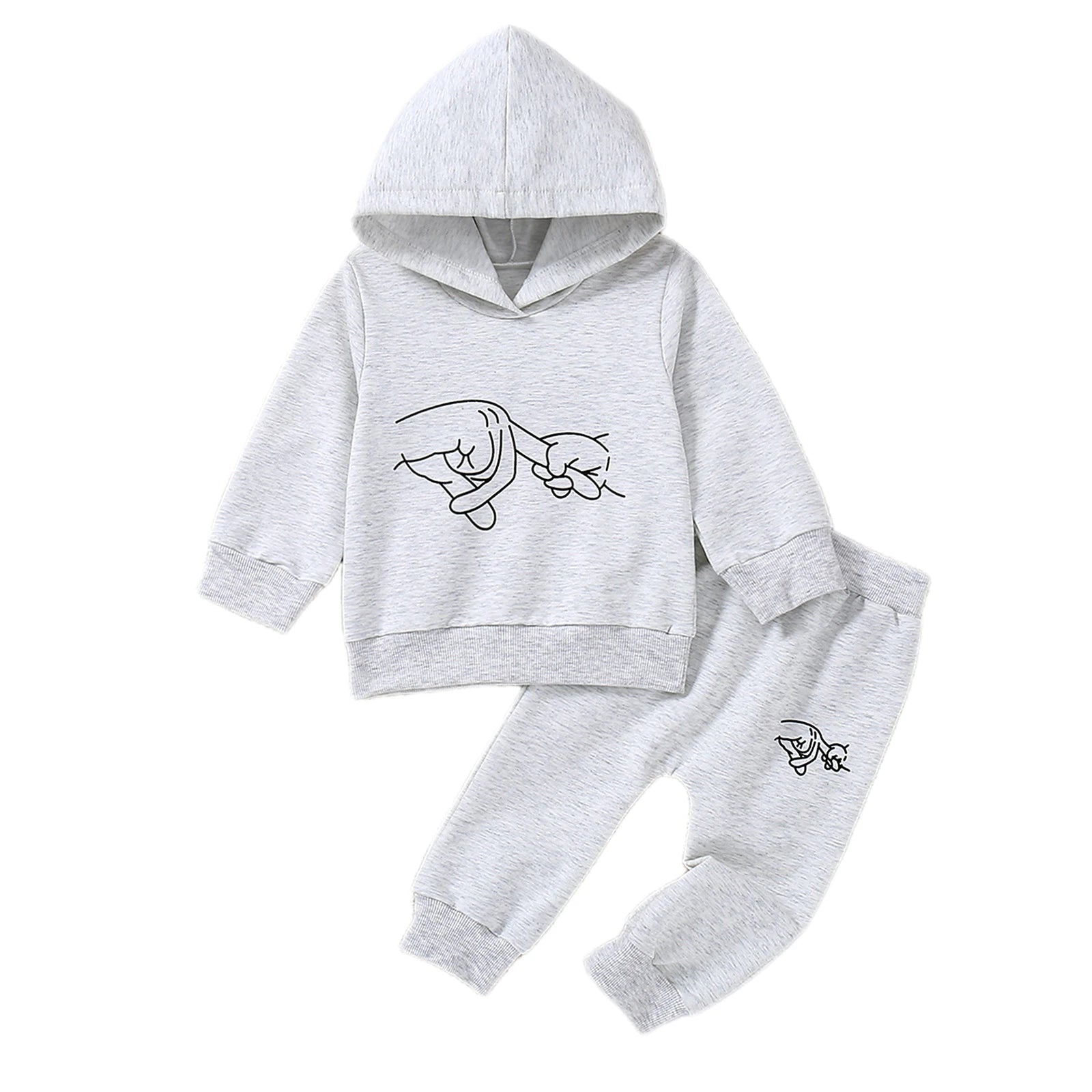 Hand In Hand Hoodie & Pants Set (Infant) - Baby Care Shop