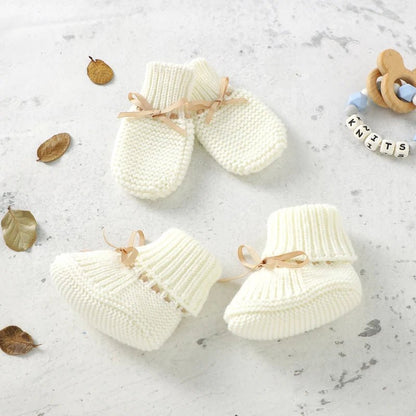 Knit Booties & Mittens Set (Newborn) - Baby Care Shop