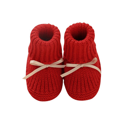 Knitted Butterfly - knot Baby Booties (0 - 18M) - Baby Care Shop