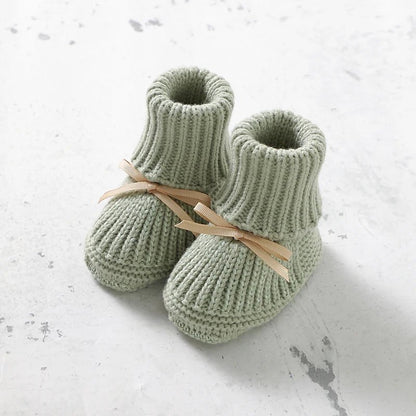 Knitted Butterfly - knot Baby Booties (0 - 18M) - Baby Care Shop