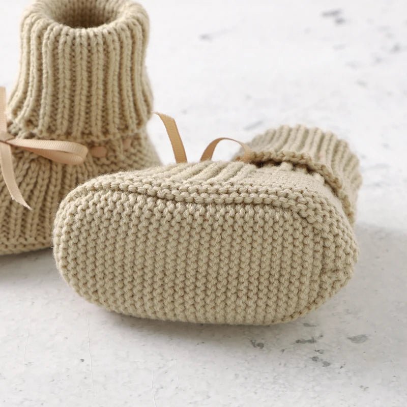 Knitted Butterfly - knot Baby Booties (0 - 18M) - Baby Care Shop