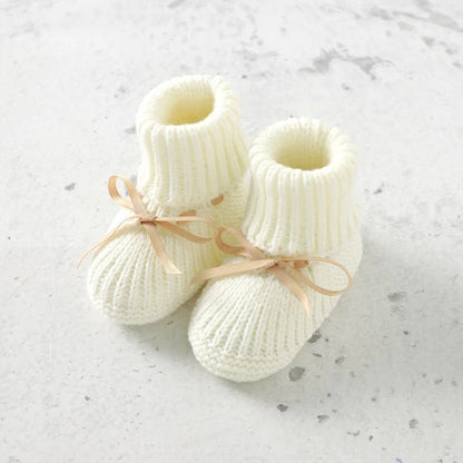 Knitted Butterfly - knot Baby Booties (0 - 18M) - Baby Care Shop