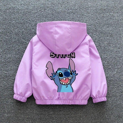 Lilo & Stitch Cartoon Hooded Jacket (2024) - Baby Care Shop