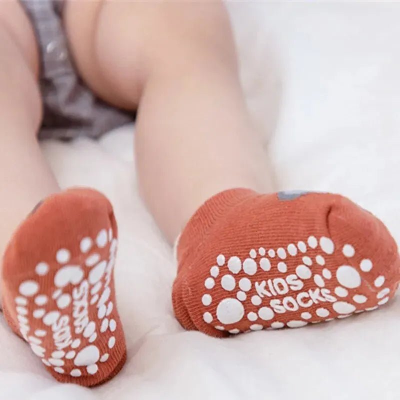 Non - Slip Cartoon Baby Socks (3 Pairs) - Baby Care Shop