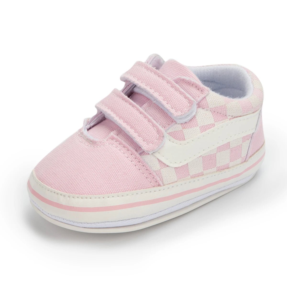 Plaid Canvas Sneakers (Newborn First Walkers) - Baby Care Shop