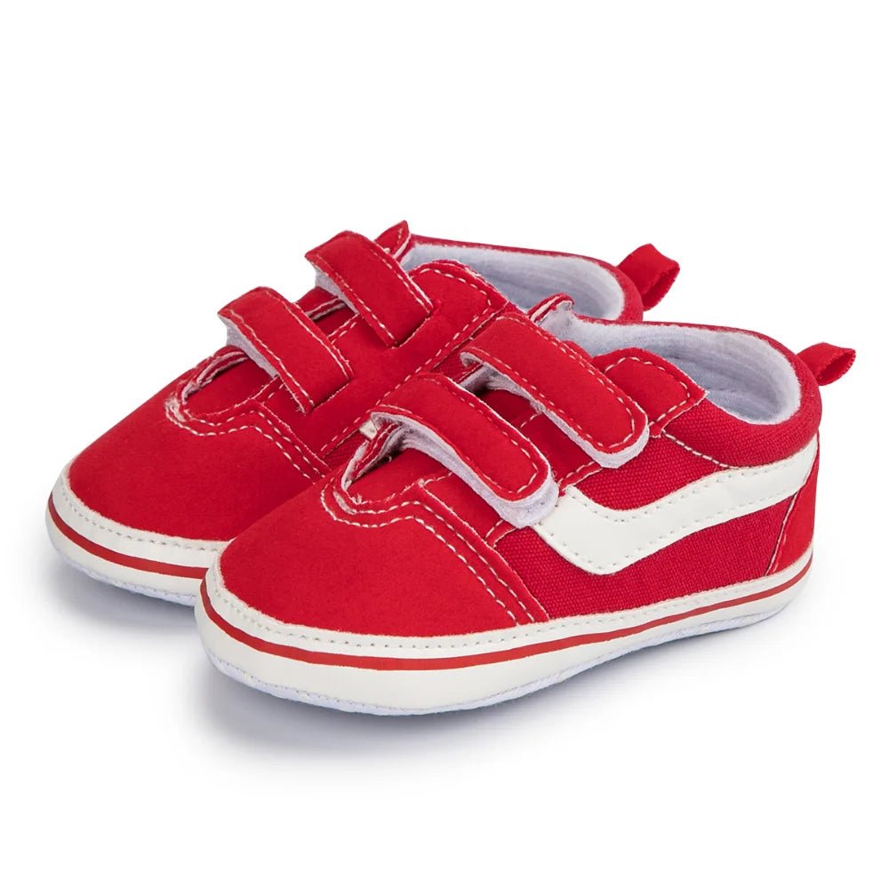 Plaid Canvas Sneakers (Newborn First Walkers) - Baby Care Shop