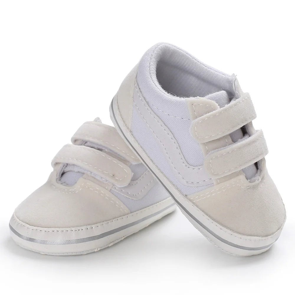 Plaid Canvas Sneakers (Newborn First Walkers) - Baby Care Shop