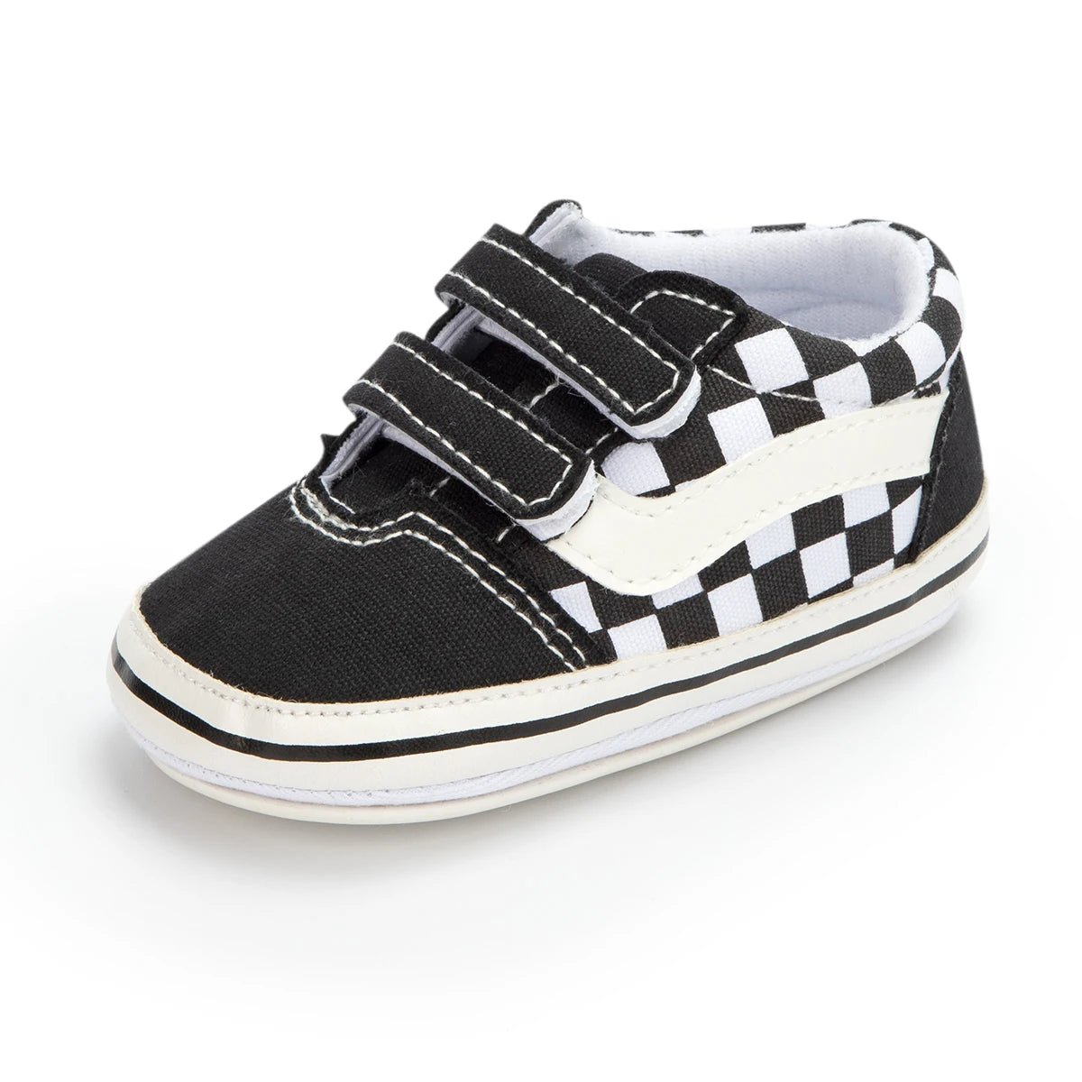 Plaid Canvas Sneakers (Newborn First Walkers) - Baby Care Shop