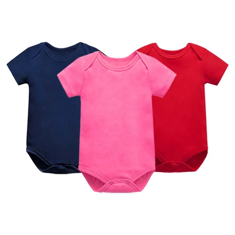 Soft Cotton Short Sleeve Bodysuit (0 - 24M) - Baby Care Shop