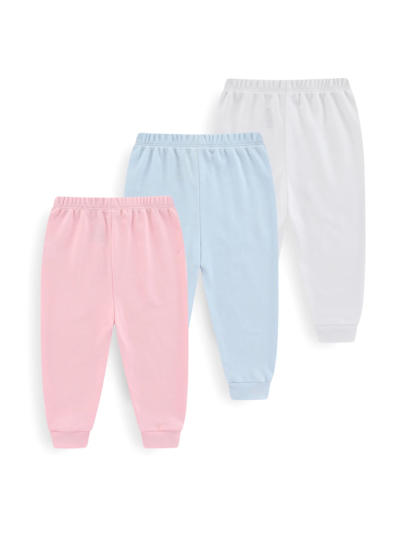 Solid Color Cotton Pants Set (3 Pcs) - Baby Care Shop