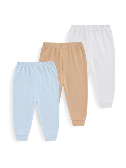 Solid Color Cotton Pants Set (3 Pcs) - Baby Care Shop