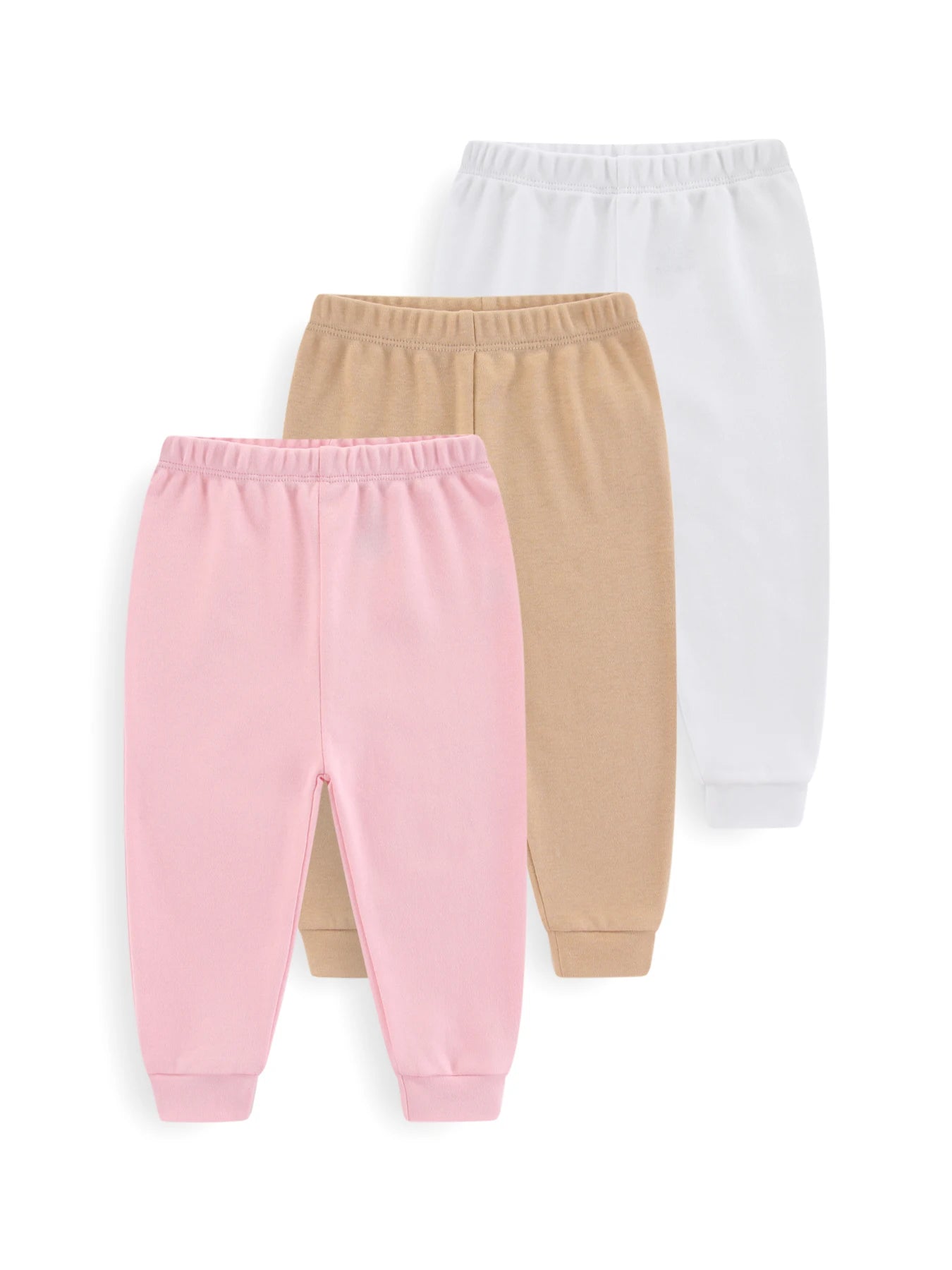 Solid Color Cotton Pants Set (3 Pcs) - Baby Care Shop